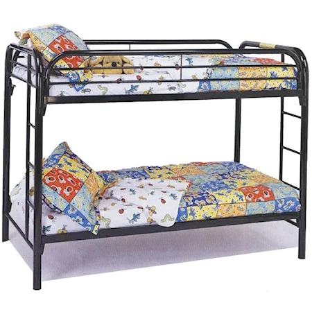 Contemporary Twin/Twin Bunk Bed